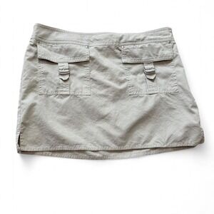 Y2K Express Precision Fit Khaki Cargo Micro Mini Skirt, Women's Size 7/8